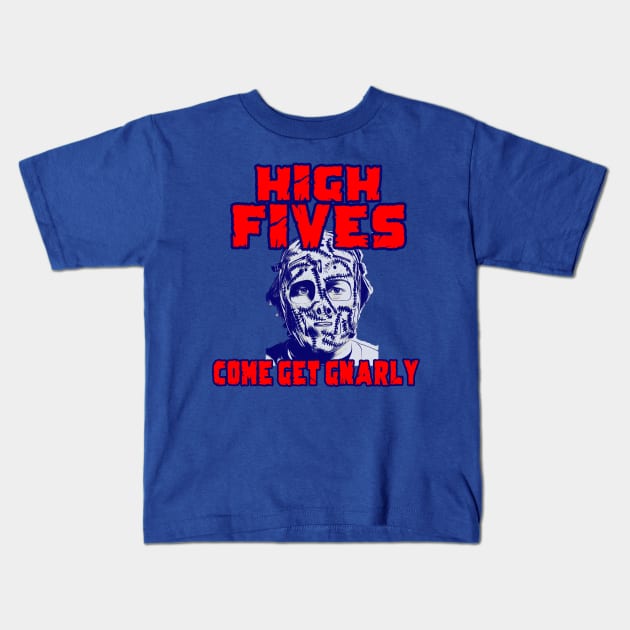 High Fives Gnarly Goalie Kids T-Shirt by HighFivesPunkRockPodcast